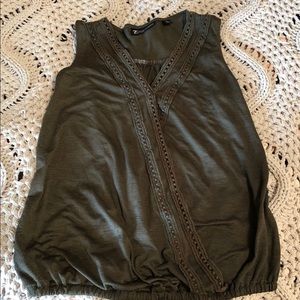 Olive Green Tank Top